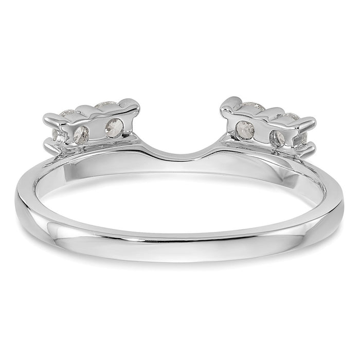 Buy Stylish 14K White Gold 1/3 Carat Diamond Full Wrap Ring - Luxury Value!-5
