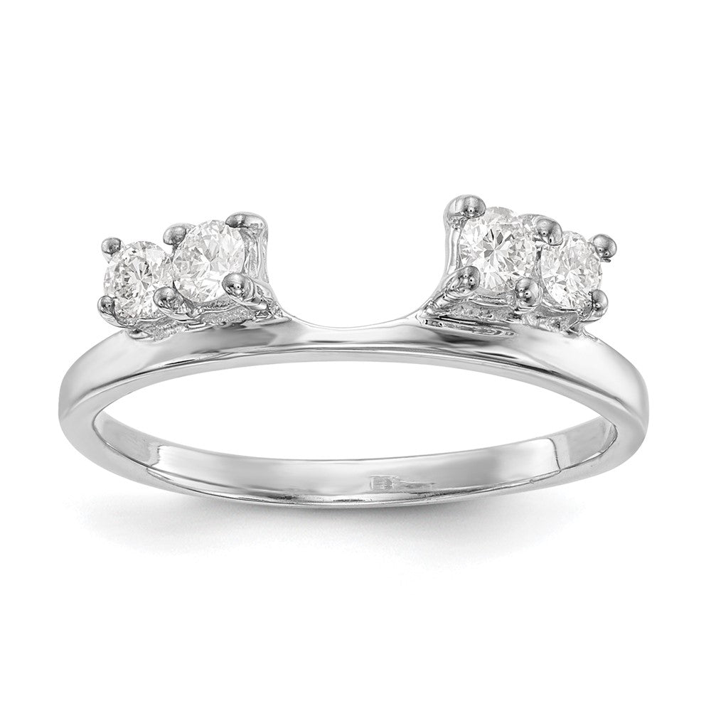 Buy Stylish 14K White Gold 1/3 Carat Diamond Full Wrap Ring - Luxury Value!