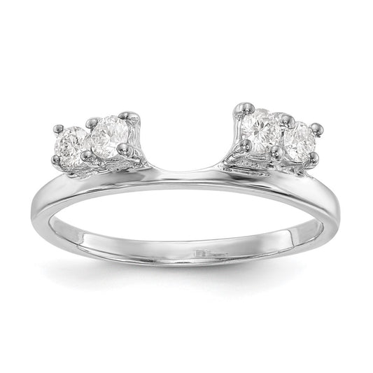 Buy Stylish 14K White Gold 1/3 Carat Diamond Full Wrap Ring - Luxury Value!