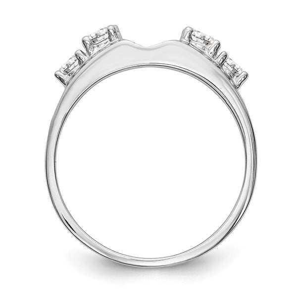 14K White Gold 1/2 Carat Diamond Full Wrap Ring - Style GR1-1022833