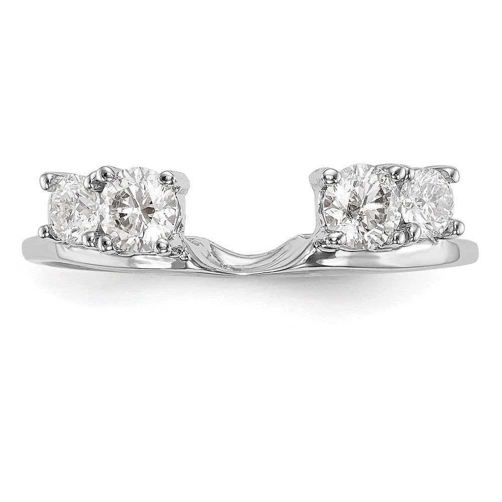 Buy Stylish 14K White Gold 1/2 Carat Diamond Full Wrap Ring - Luxury Value