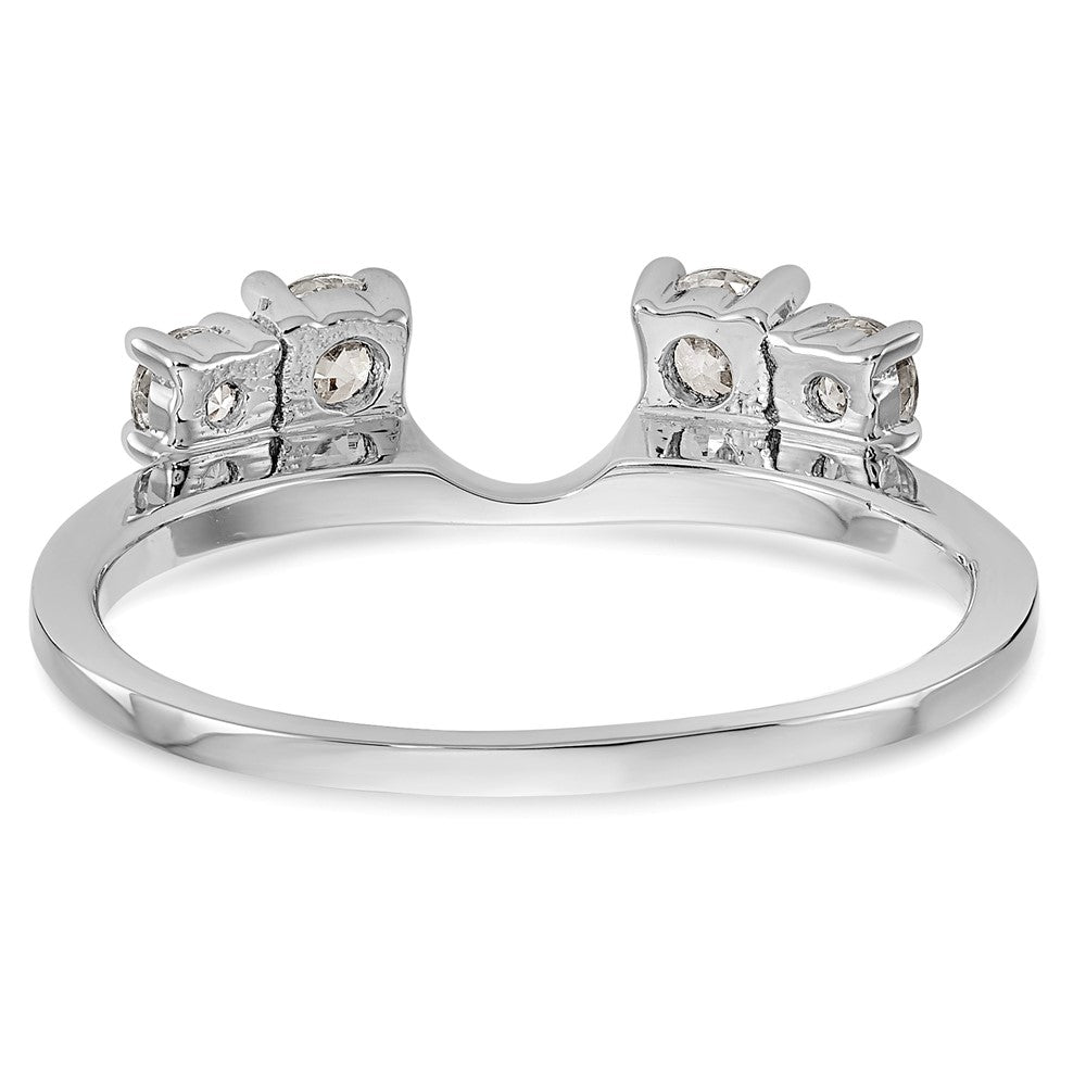 Buy Stylish 14K White Gold 1/2 Carat Diamond Full Wrap Ring - Luxury Value