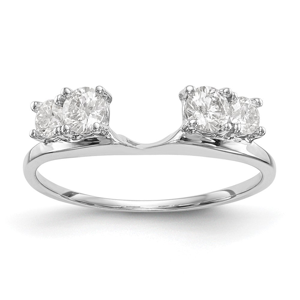 Buy Stylish 14K White Gold 1/2 Carat Diamond Full Wrap Ring - Luxury Value