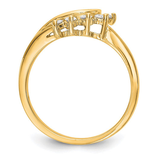 Buy Exclusive 14K Swirled Diamond Wrap Ring - 1/6 Carat, Stylish Value