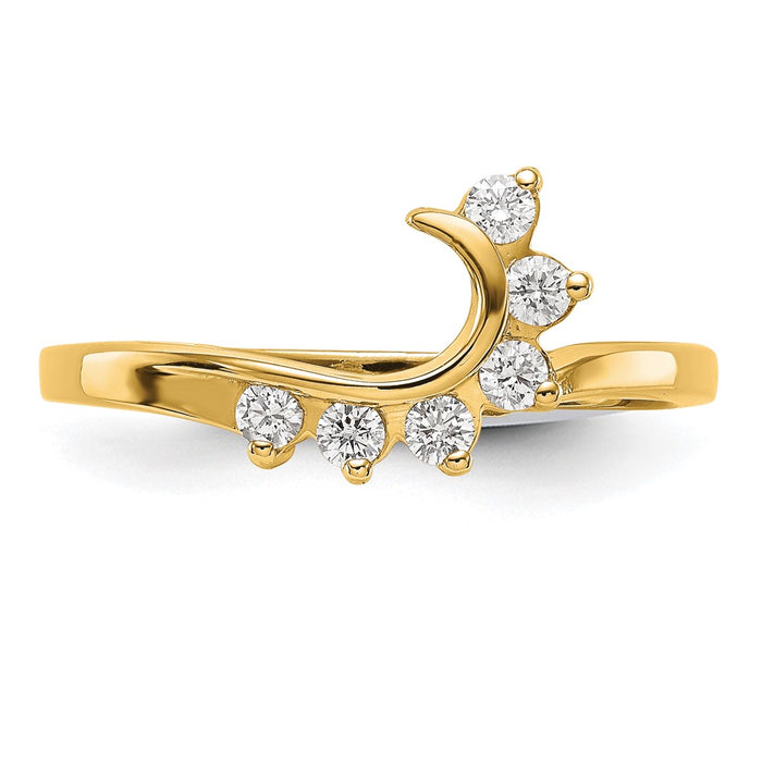 Buy Exclusive 14K Swirled Diamond Wrap Ring - 1/6 Carat, Stylish Value-4