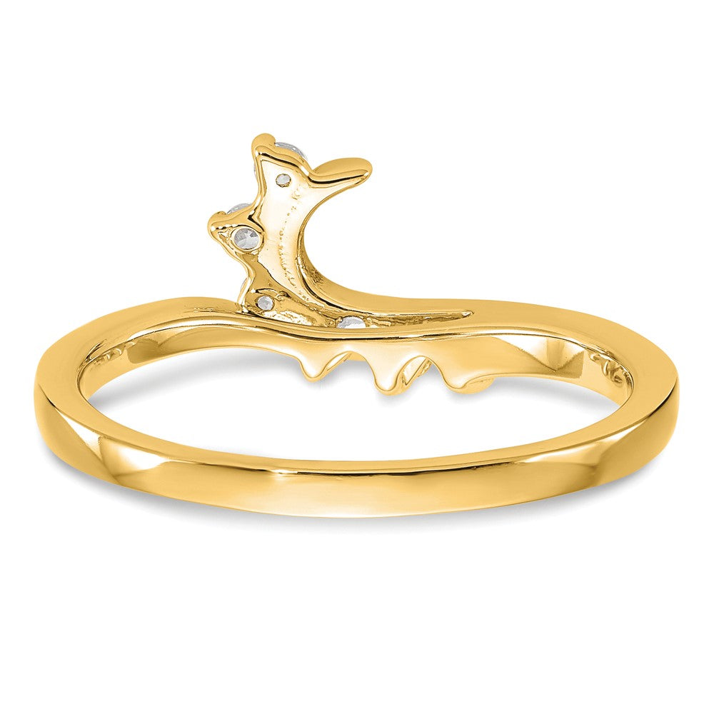 Buy Exclusive 14K Swirled Diamond Wrap Ring - 1/6 Carat, Stylish Value