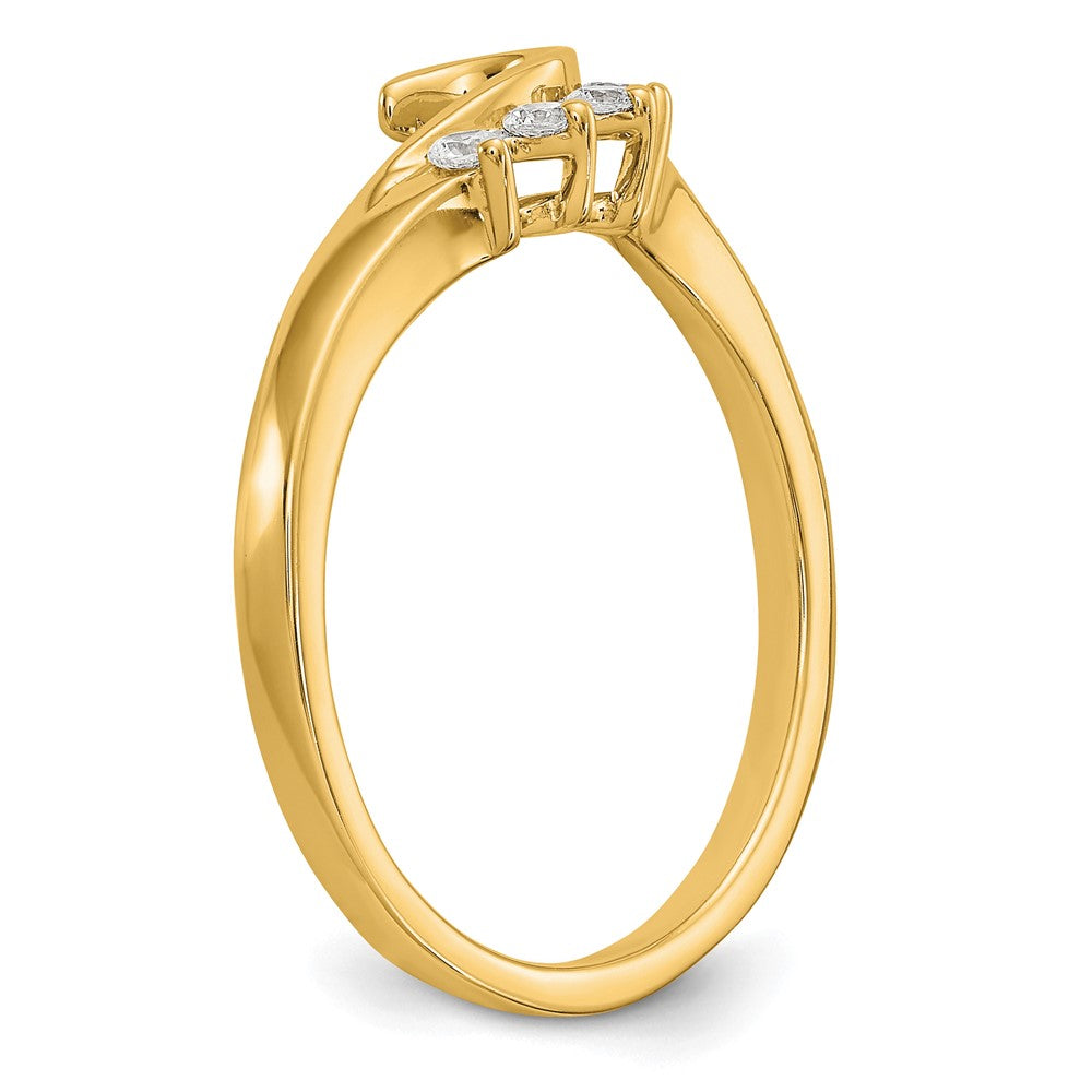 Buy Exclusive 14K Swirled Diamond Wrap Ring - 1/6 Carat, Stylish Value