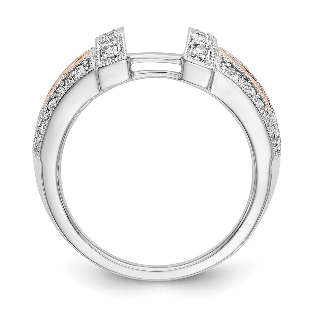 Buy Exclusive 14K White & Rose Gold 1/4 Carat Diamond Full Wrap Ring - Stylish Value!