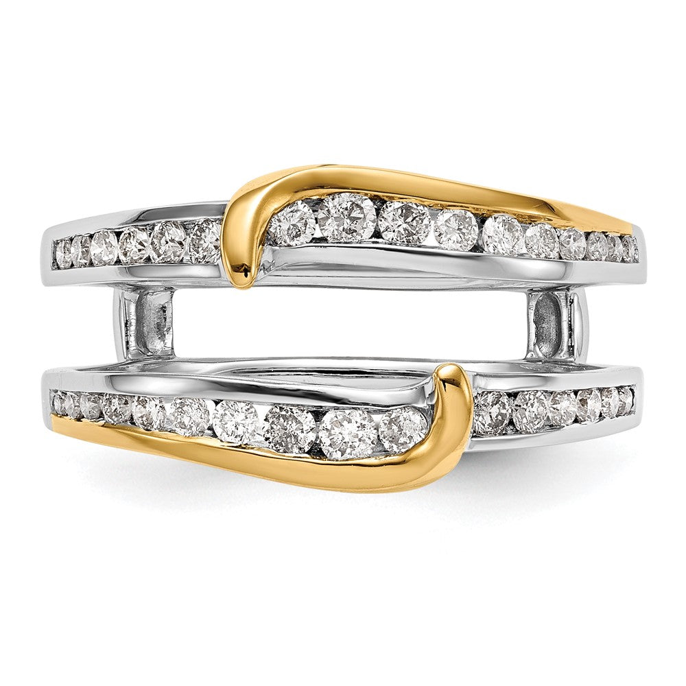 Buy Stylish 14K Two-Tone Diamond Ring Guard - 1/2 Carat Total Weight