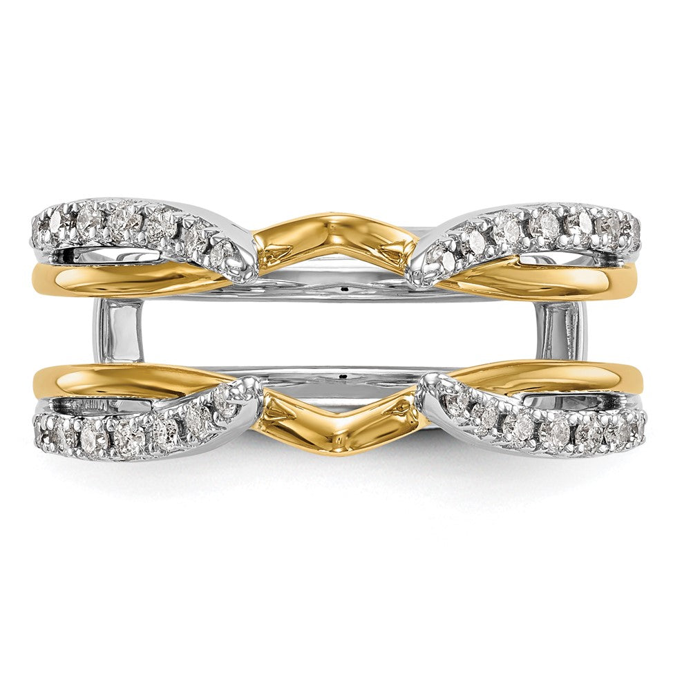 Buy Exclusive 14K Two-Tone Diamond Ring Guard | 1/4 Carat Total Weight, Stylish Value