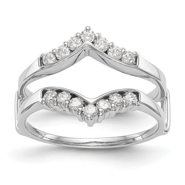 14K White Gold Diamond Ring Guard - 1/3 Carat Total Weight - Style GR1-1034523