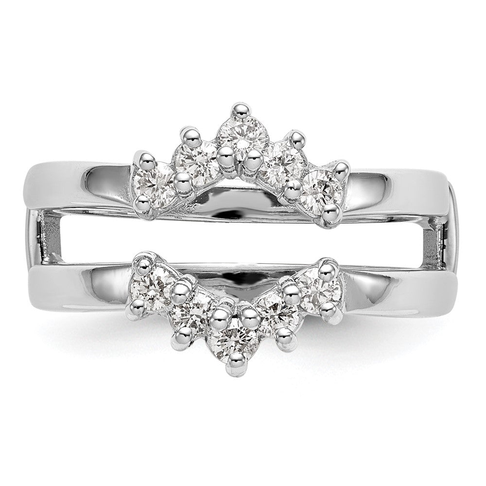 Buy Exclusive 14K White Gold Diamond Ring Guard - 1/3 Carat Total Weight, Stylish!