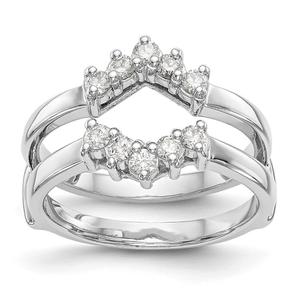 14K White Gold Diamond Ring Guard - 1/3 Carat Total Weight - Style GR1-1022844