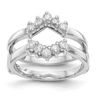 Buy Exclusive 14K White Gold Diamond Ring Guard - 1/3 Carat Total Weight, Stylish!