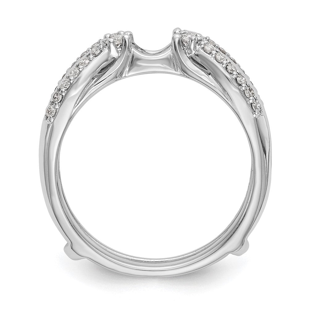 Exclusive 14K White Gold Diamond Ring Guard - 1/4 Carat Total Weight, Stylish Value