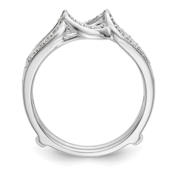 14K White Gold Diamond Ring Guard, 1/3 Carat Total Weight - Style GR1-1022848