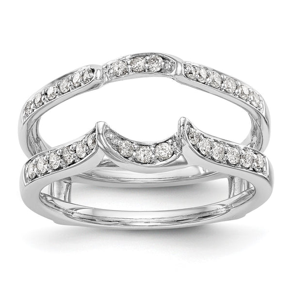 14K White Gold Diamond Ring Guard, 1/3 Carat Total Weight - Style GR1-1022848