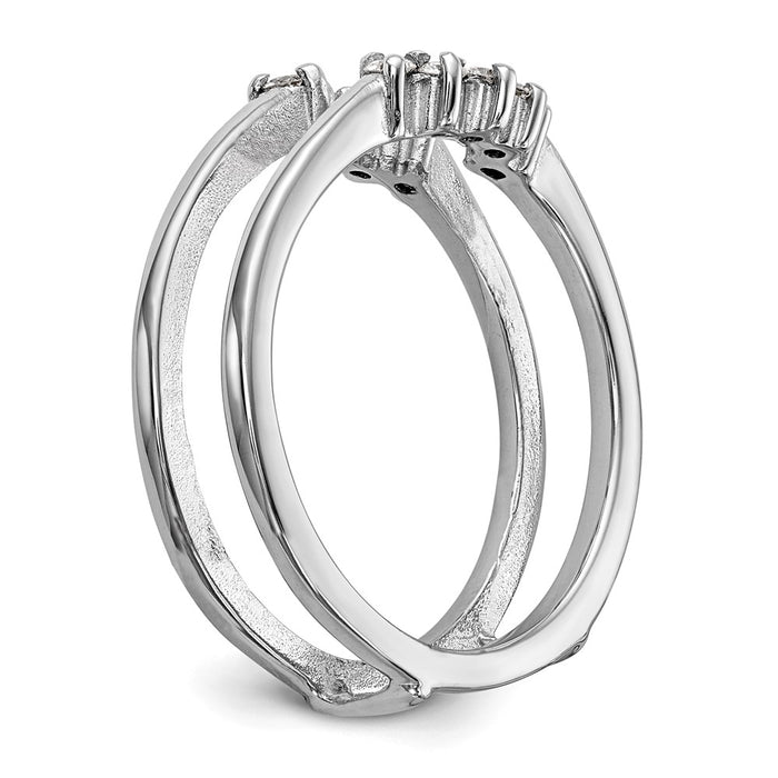 Buy 14K White Gold Diamond Ring Guard, 1/5 Carat Total Weight - Luxury Style!-6