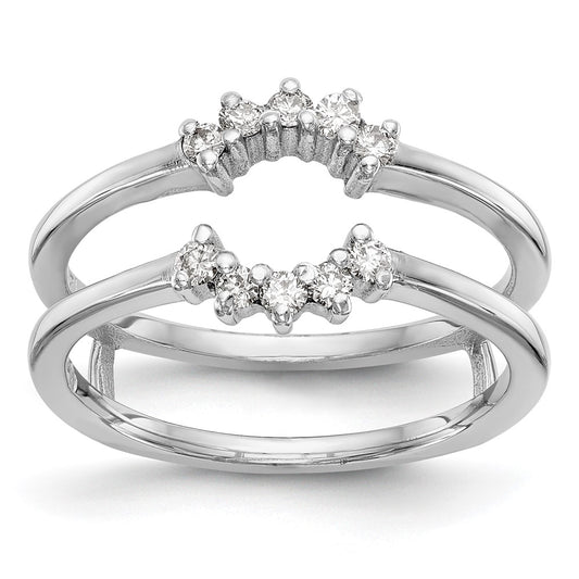 Buy 14K White Gold Diamond Ring Guard, 1/5 Carat Total Weight - Luxury Style!