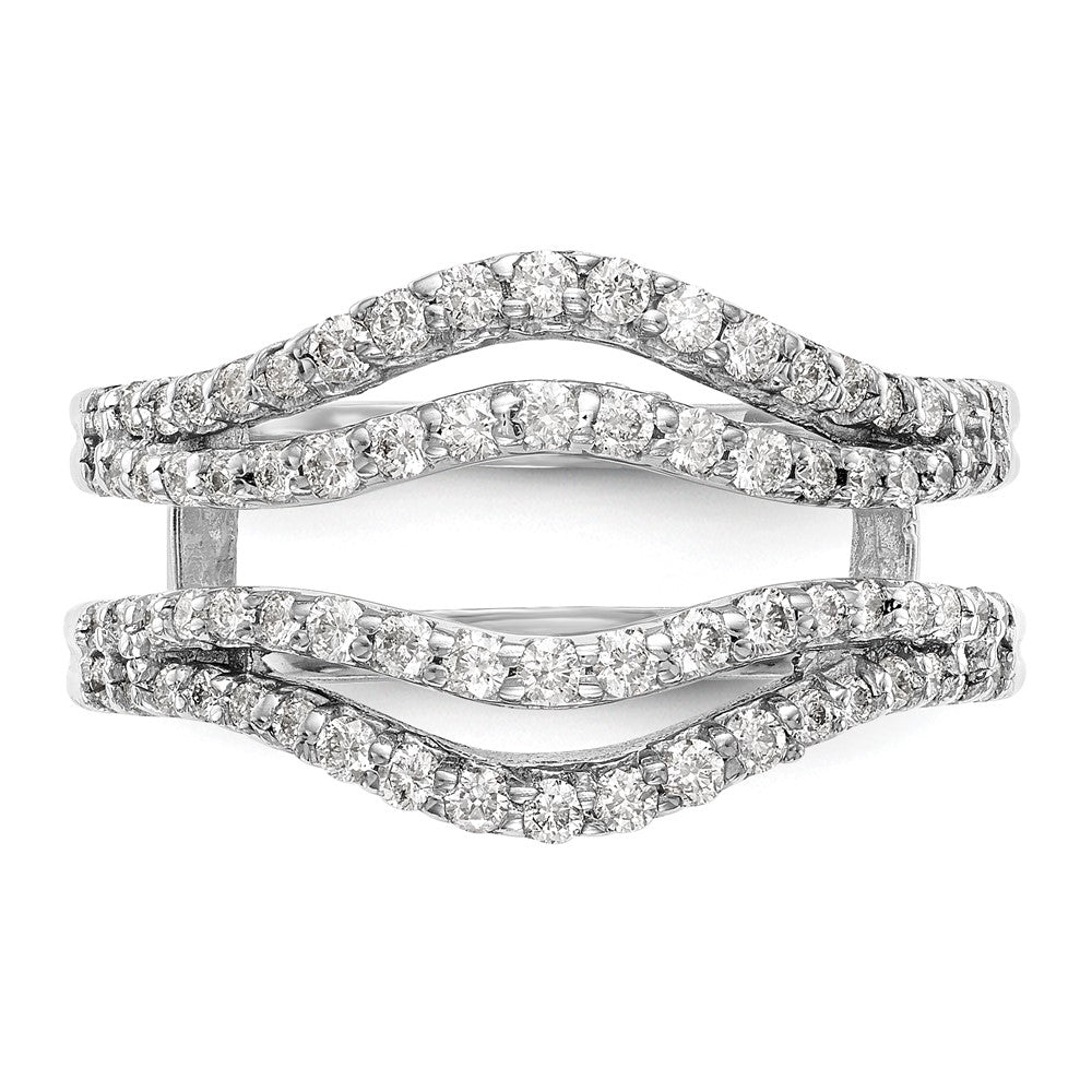 Buy 14K White Gold 5/8 Carat Diamond Full Ring Guard - Stylish & Affordable!