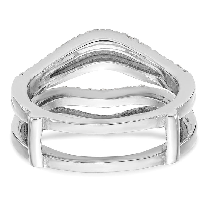 Buy 14K White Gold 5/8 Carat Diamond Full Ring Guard - Stylish & Affordable!-5