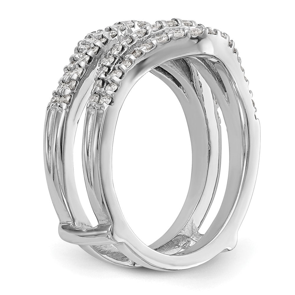 Buy 14K White Gold 5/8 Carat Diamond Full Ring Guard - Stylish & Affordable!