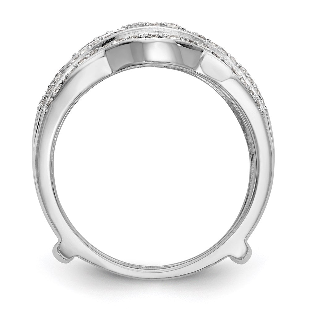 Buy Stylish 14K White Gold 1/2 Carat Diamond Full Ring Guard - Luxury Design