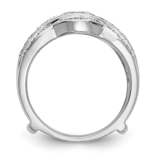 Buy Stylish 14K White Gold 1/2 Carat Diamond Full Ring Guard - Luxury Design