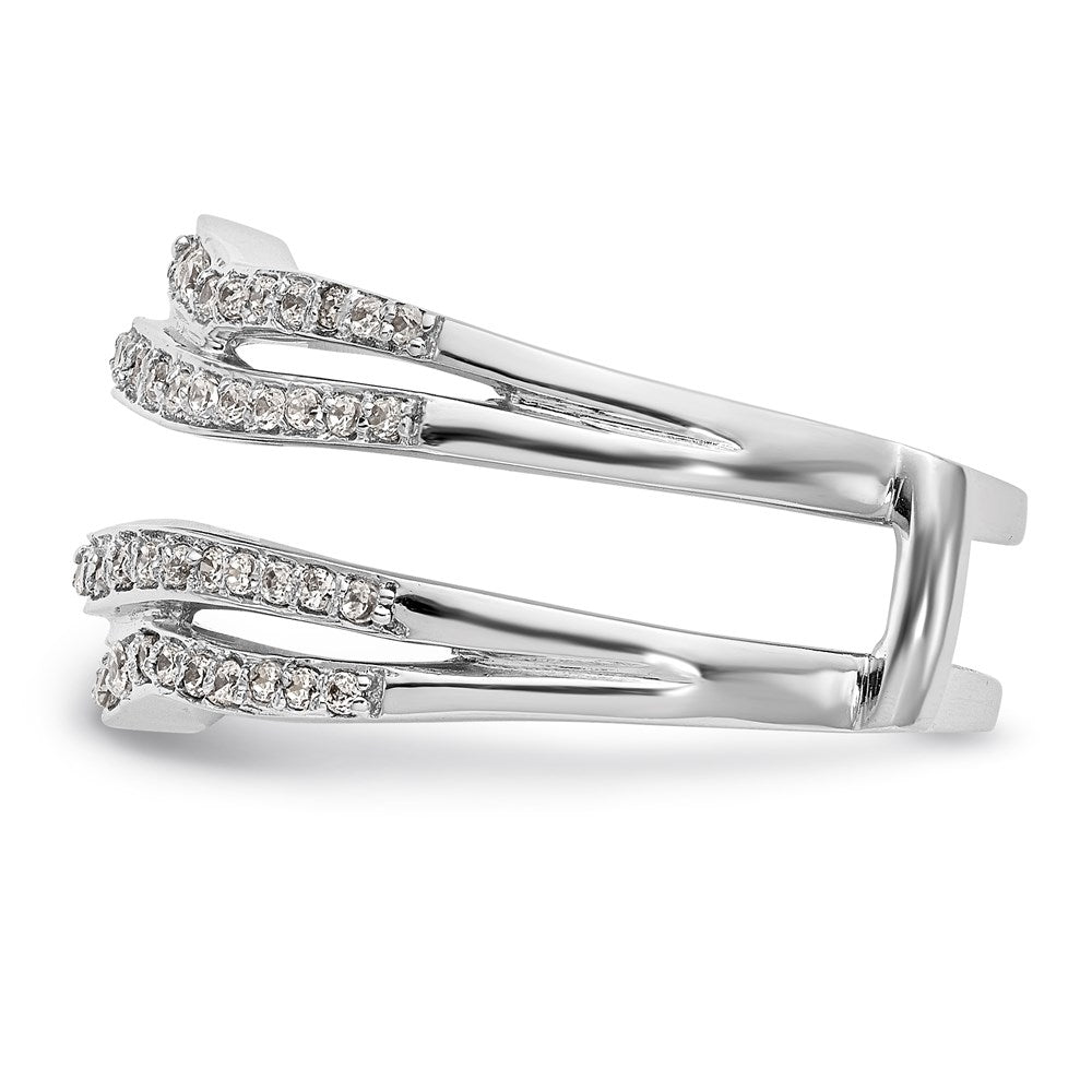 Buy Stylish 14K White Gold 1/2 Carat Diamond Full Ring Guard - Luxury Design