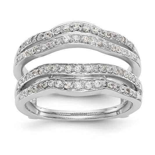 Buy Stylish 14K White Gold 1/2 Carat Diamond Full Ring Guard - Luxury Design