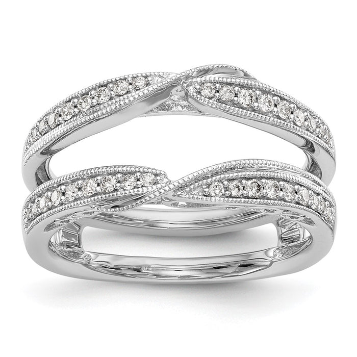 Buy Luxury 14K White Gold Diamond Ring Guard - 1/4 Carat Total Weight-1