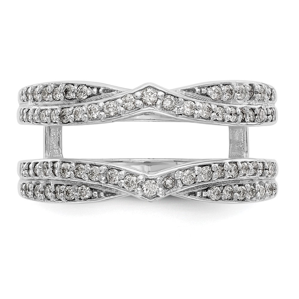 Buy Exclusive 14K White Gold 1/2 Carat Diamond Full Ring Guard - Luxury Value