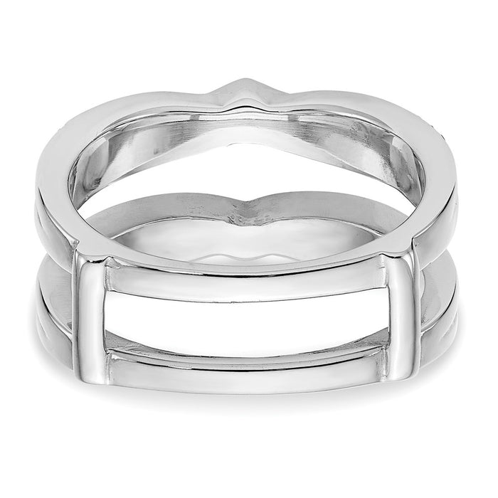 Buy Exclusive 14K White Gold 1/2 Carat Diamond Full Ring Guard - Luxury Value-5