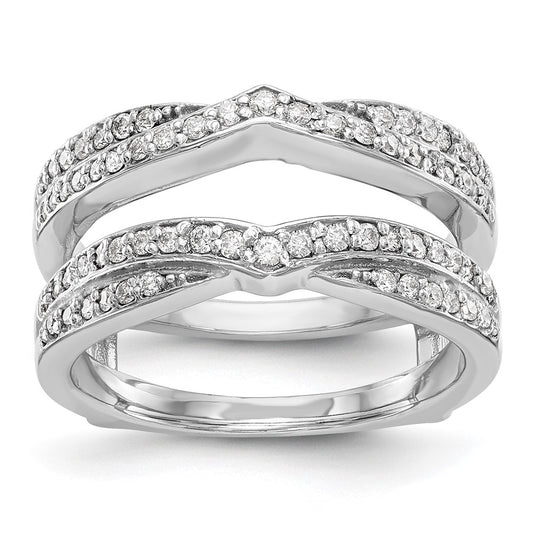 Buy Exclusive 14K White Gold 1/2 Carat Diamond Full Ring Guard - Luxury Value