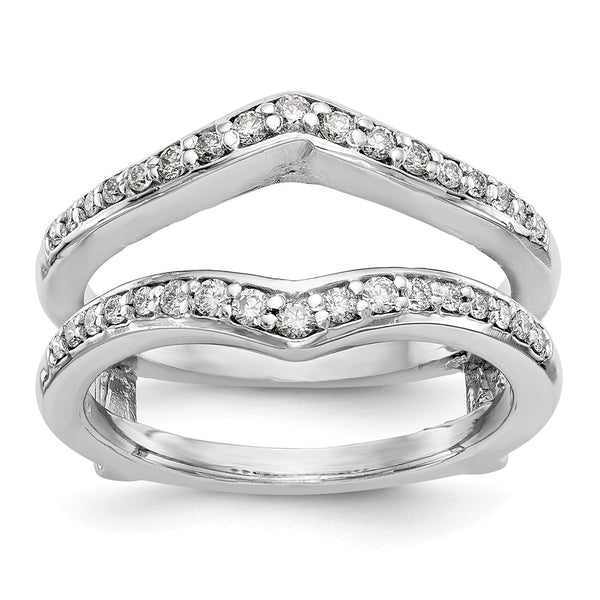 14K White Gold Diamond Ring Guard - 1/2 Carat