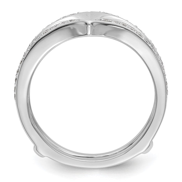 14K White Gold Diamond Ring Guard - 1/3 Carat Total Weight - Style GR1-1034547