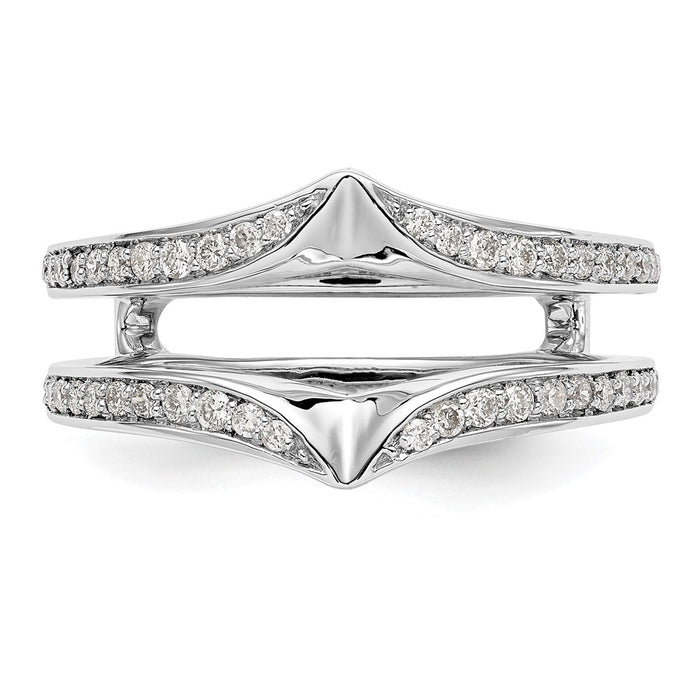 Buy Exclusive 14K White Gold Diamond Ring Guard - 1/3 Carat Total Weight-4