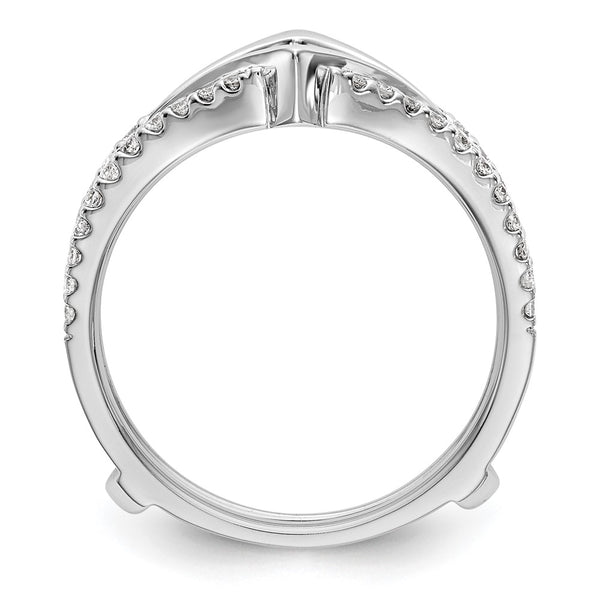 14K White Gold Diamond Ring Guard, 1/3 Carat Total Weight - Style GR1-1034535