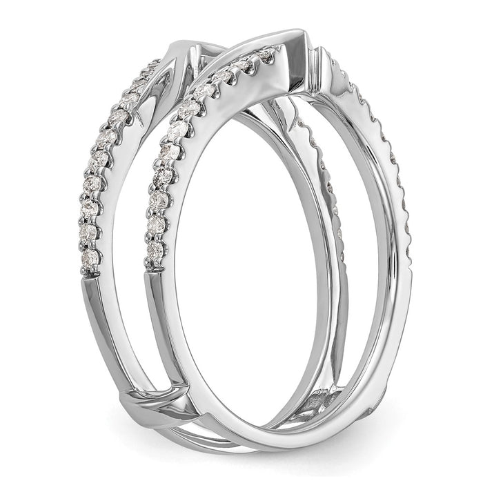 Buy 14K White Gold Diamond Ring Guard, 1/3 Carat Total Weight - Stylish Value!-6