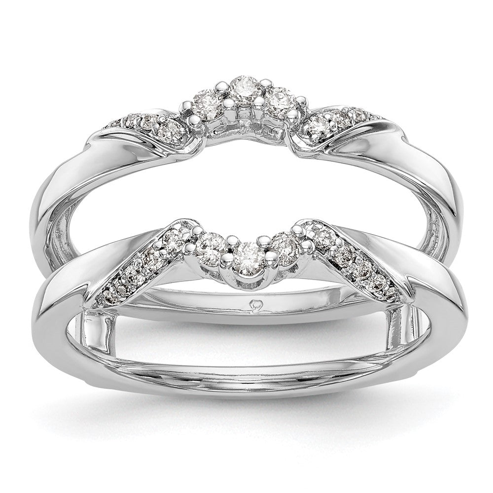 Buy Exclusive 14K White Gold Diamond Ring Guard - 1/5 Carat Luxury Value
