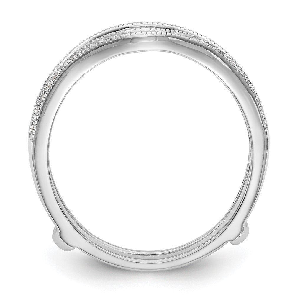 Exclusive 14K White Gold 1/4 Carat Diamond Ring Guard - Stylish & Affordable