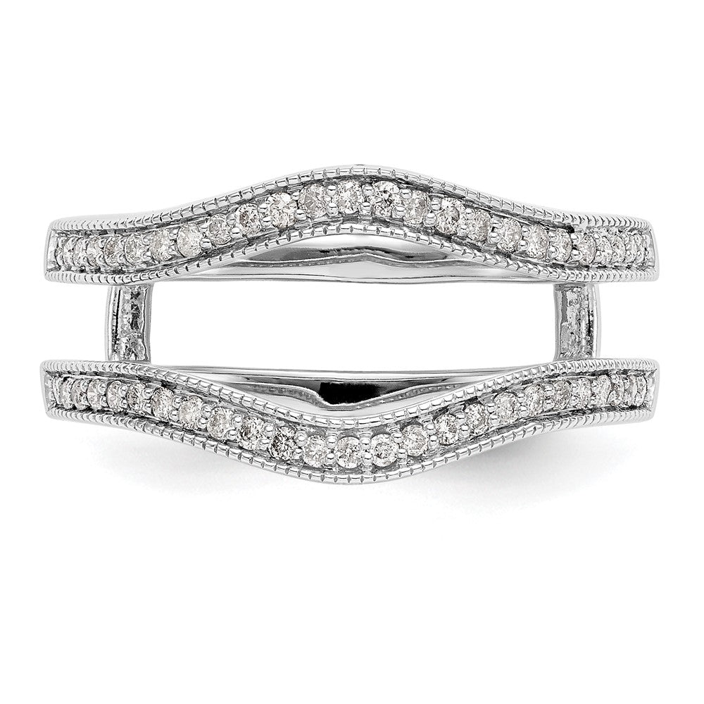 Exclusive 14K White Gold 1/4 Carat Diamond Ring Guard - Stylish & Affordable
