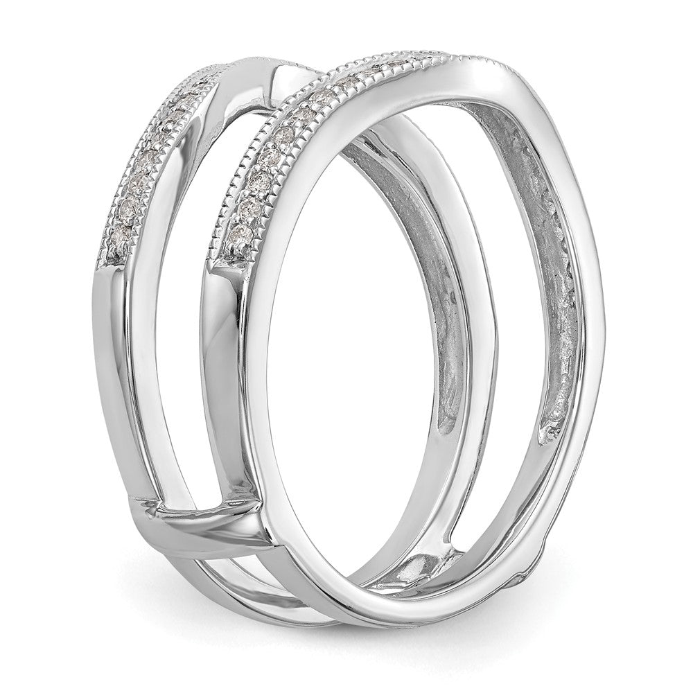 Exclusive 14K White Gold 1/4 Carat Diamond Ring Guard - Stylish & Affordable