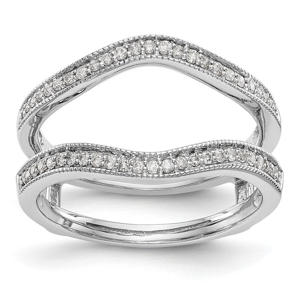 Exclusive 14K White Gold 1/4 Carat Diamond Ring Guard - Stylish & Affordable
