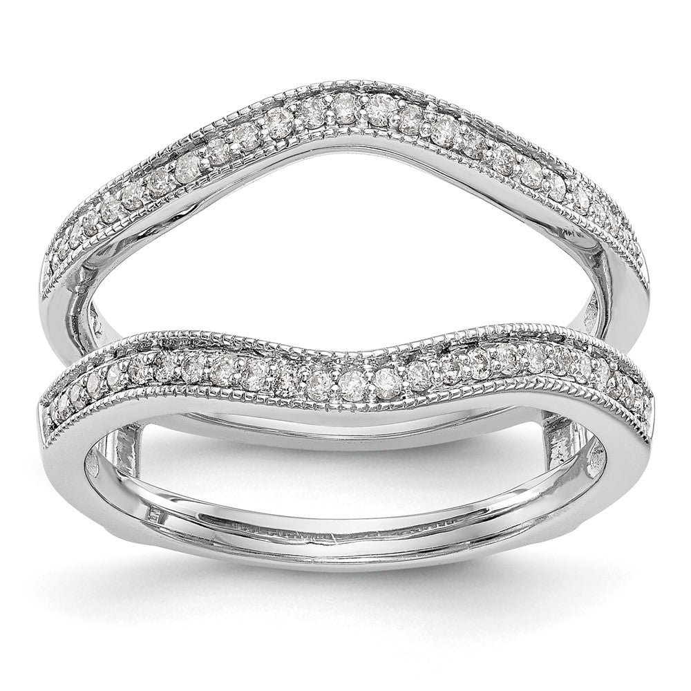 Exclusive 14K White Gold 1/4 Carat Diamond Ring Guard - Stylish & Affordable