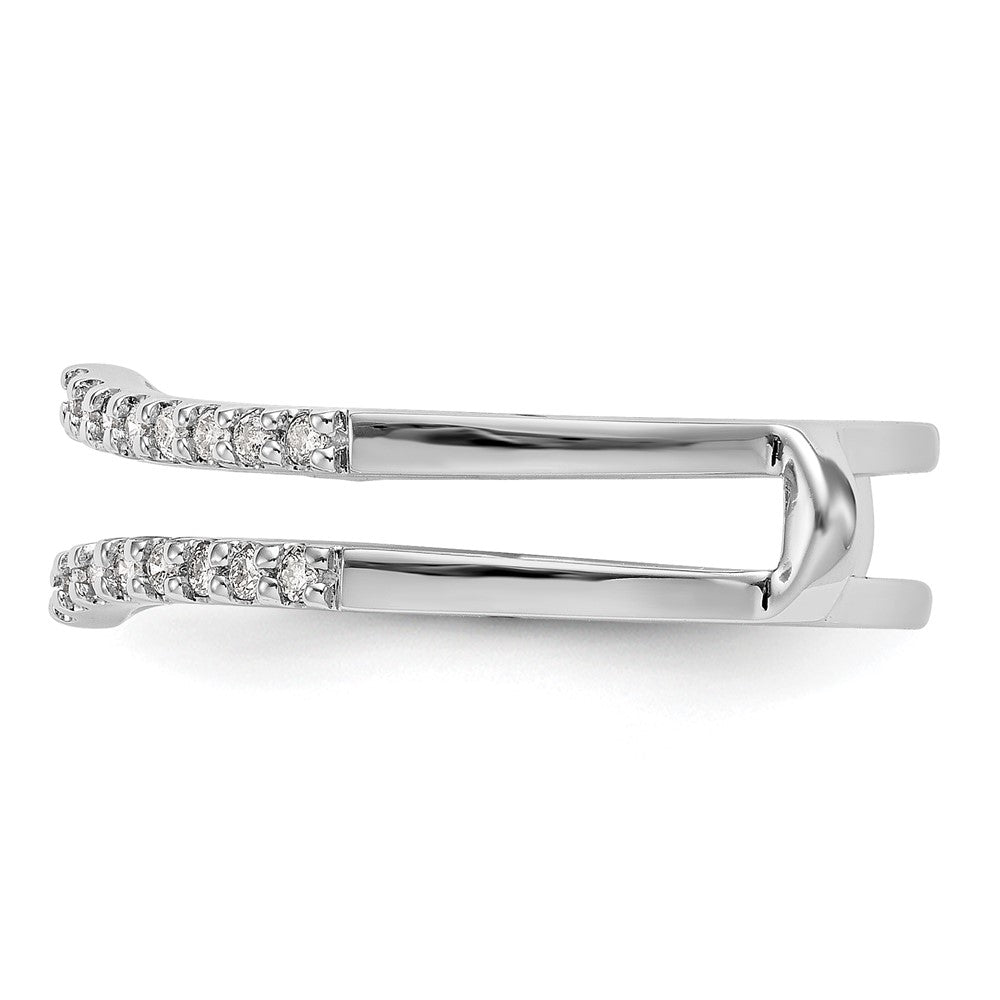 Buy 14K White Gold Diamond Full Ring Guard - 1/4 Carat Luxury Style!