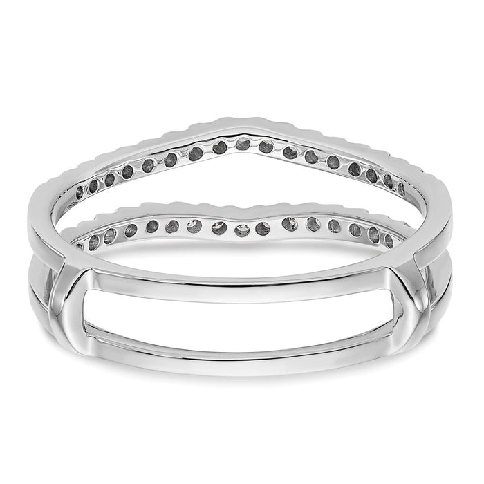 Buy 14K White Gold Diamond Full Ring Guard - 1/4 Carat Luxury Style!-5