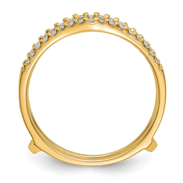 14K Yellow Gold Diamond Enhancer Ring