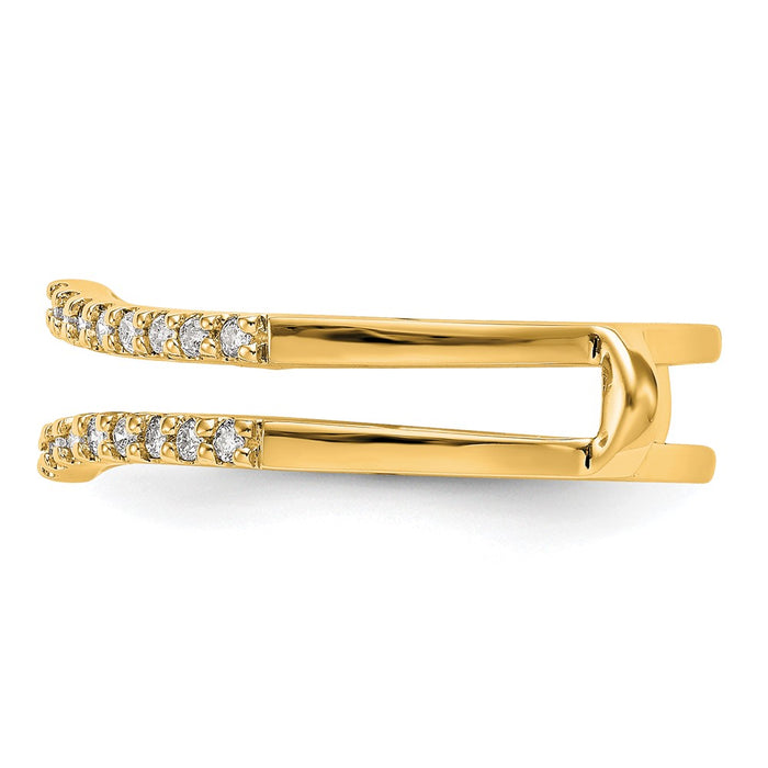 Exclusive 14K Yellow Gold Diamond Enhancer Ring - Stylish & Affordable Luxury-3