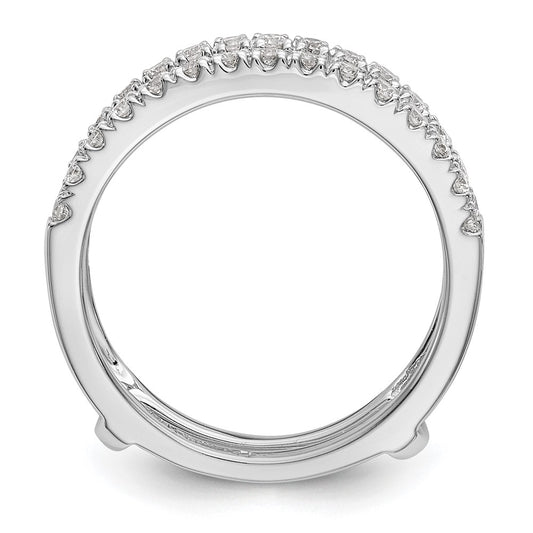 Buy Exclusive 14K White Gold 1/2 Carat Diamond Ring Guard Set - Stylish Value!